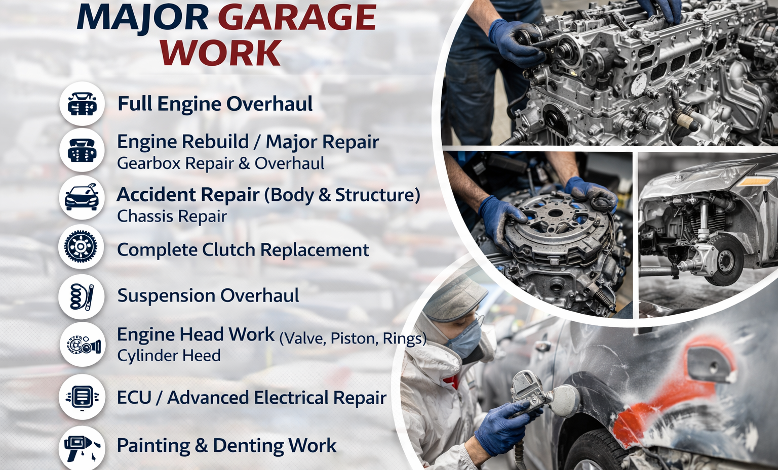 Major Garage Work (Workshop Only)